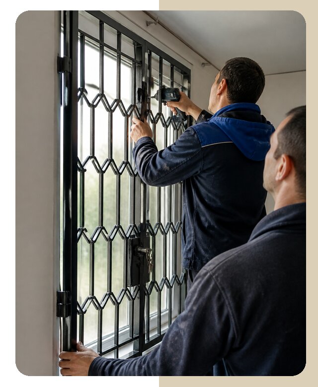 Установка распашных решеток в Калининграде цена от 6577 р. | Дверной